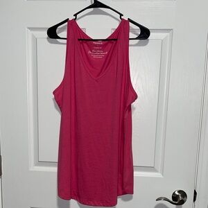 Torrid Fuchsia V-Neck Tank Top